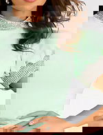 light green beaded dress style 43772