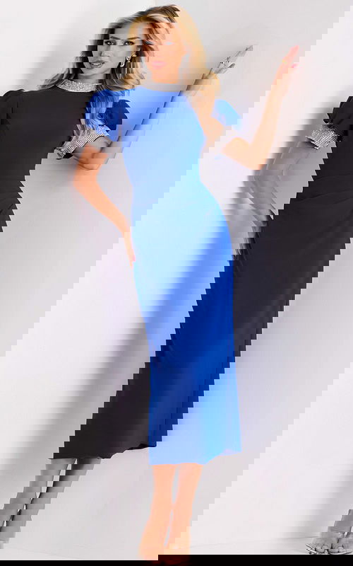 Model wearing Jovani dress 43773-1.