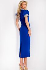 Model wearing Jovani dress 43773-1.