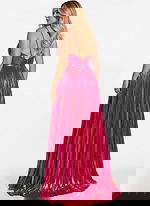 metallic pleated dress 43795