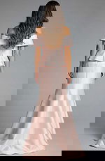 off the shoulder pink peplum dress 43805