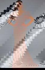 peplum short sleeves dress 43805