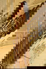 open back flowy metallic dress 43883