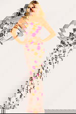 strapless corset bodice dress 44011