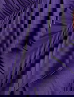 Off-the-Shoulder Gown with Ruched Bodice and High Slit 44039 - Image 5