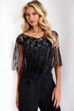 Model wearing Jovani dress 44052.