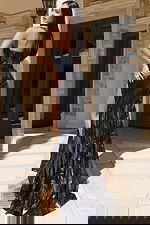 beaded strapless high slit dress 44172