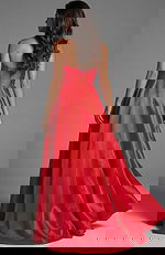 back of simple mother of the bride dress 44180