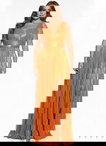 empire waist pleated dress 44230