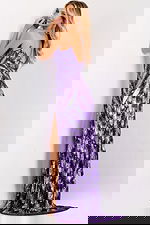 purple beaded dress 44270