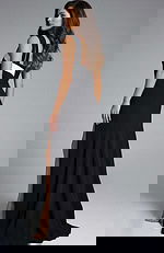 black and white evening dress 44277