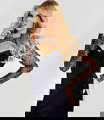 long sleeves embellished evening dress 44291