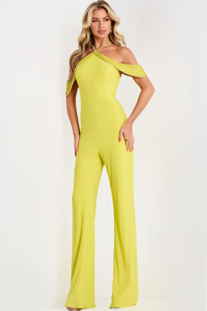Model wearing Jovani dress 44312.