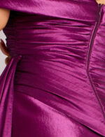 purple ruched fabric for style 44322