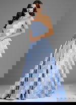 bue strapless dress 44369