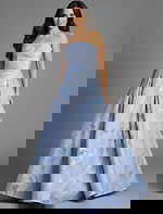 Strapless metallic brocade ball gown 44369