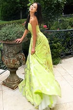 Strapless Metallic Brocade Ball Gown 44369 - Image 11