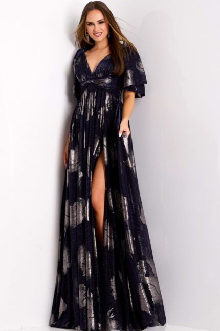 Model wearing Jovani dress 44374.