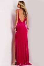 Model wearing Jovani dress 44396.