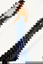 mermaid navy floral dress 44449