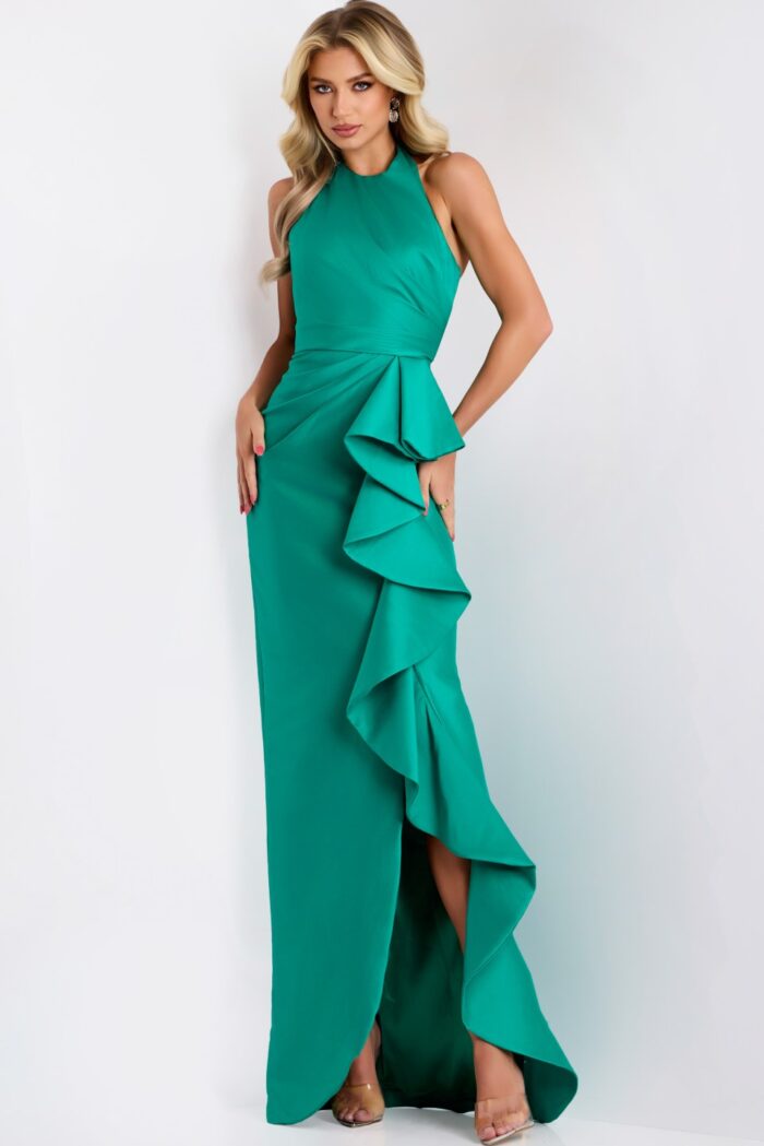 Model wearing Jovani dress 44473.