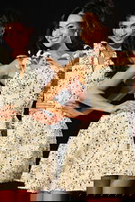 Ivory sequin A-line short dresses with sparkle embellishments and modern silhouette