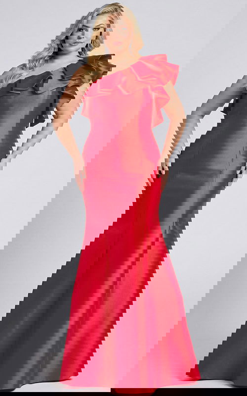 plus size one shoulder dress 44527