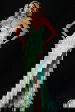 strapless v neckline dress 44621