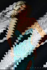 Glamorous light green fitted prom gown with sweetheart neckline 44621