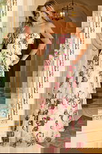 Strapless Floral Ballgown