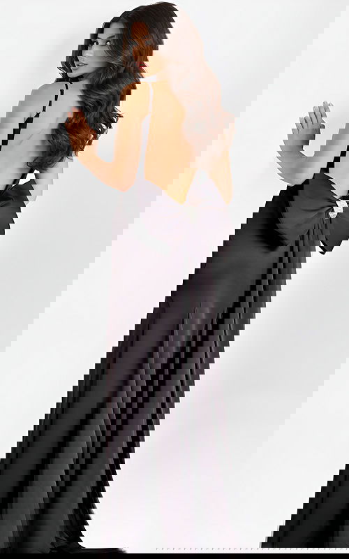 backless dress with bow detail 44675