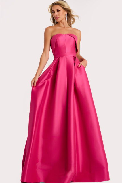 fuchisa strapless ball gown 44719