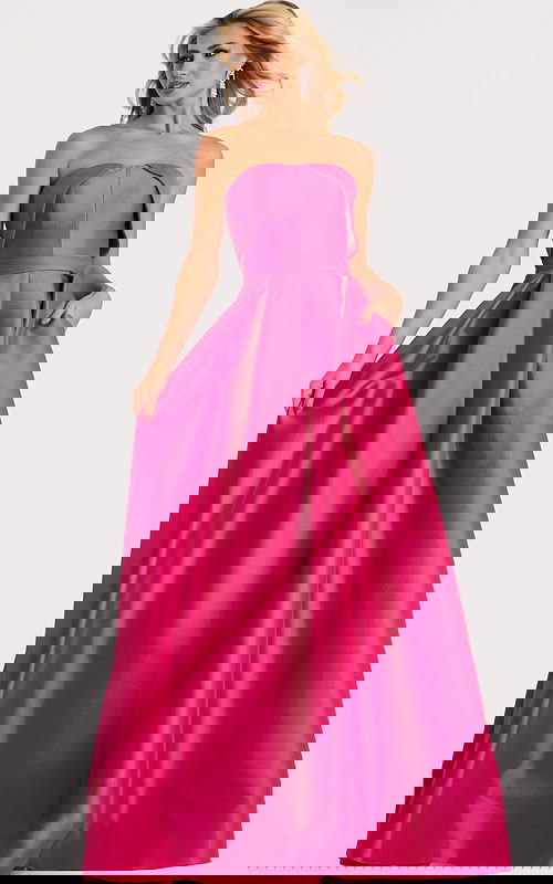 fuchisa strapless ball gown 44719