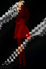 fit and flare short dress 44721