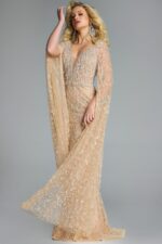 Model wearing Jovani dress 44844.