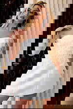 fit and flare strapless dress 44855