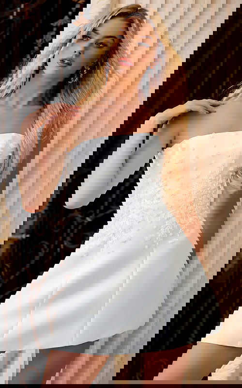 fit and flare strapless dress 44855