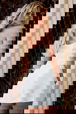 strapless beaded white dress 44855