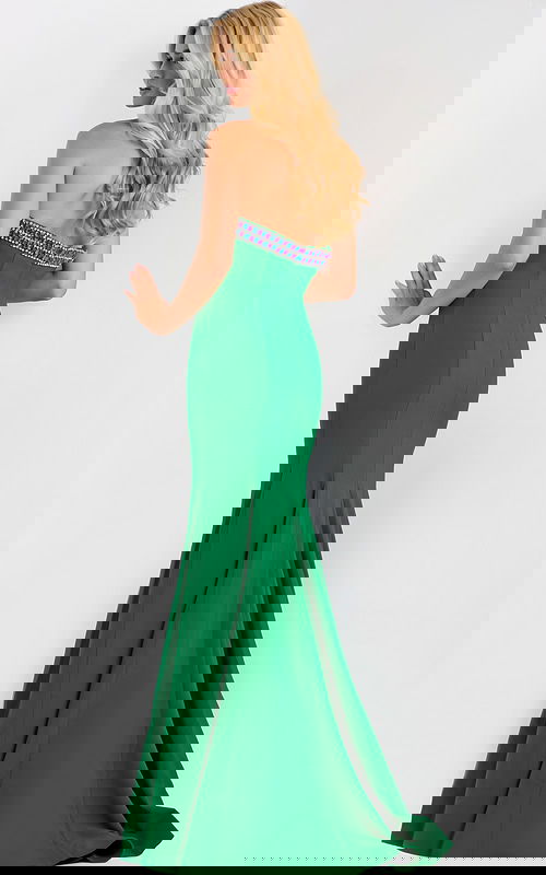 strapless beaded dress 44895