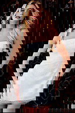 Strapless A-Line Mini Dress with Textured Fabric 44965 - Image 2