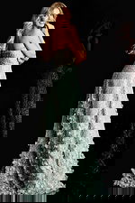 Glamorous floral embellished gown with sparkling details