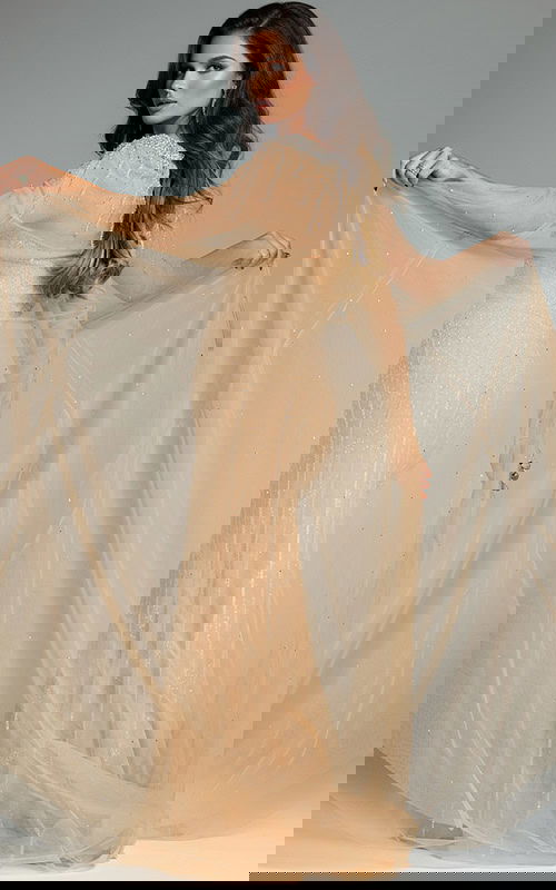 back of beaded dress 45077