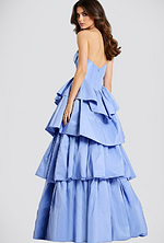 Strapless Layered Ruffle Ball Gown 45111 - Image 2