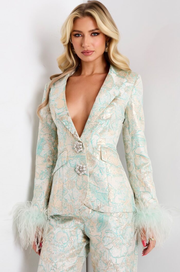 Model wearing Jovani dress 45178.