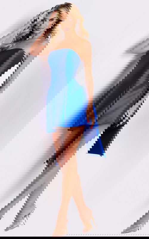 Model wearing Jovani dress 45210.