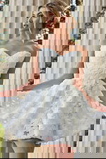 fit and flare strapless lace dress 45227