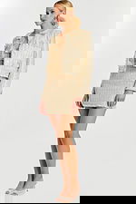 Long Sleeve Cropped Jacket and Mini Skirt in Glitter Tweed