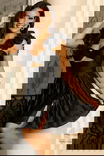 black one shoulder dress 45283