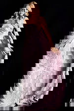 strapless mauve beaded dress 45309