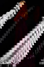 strapless mauve dress with pleated back 45309